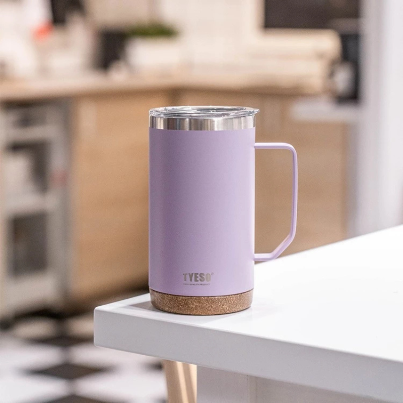 TYESO แก้วกาแฟ Mug สแตนเลส 304 พร้อมหูจับ ของแท้ แก้วเก็บความเย็น ขนาด 530 ml 700 ml แก้วเก็บอุณหภูมิ Coffee Cup