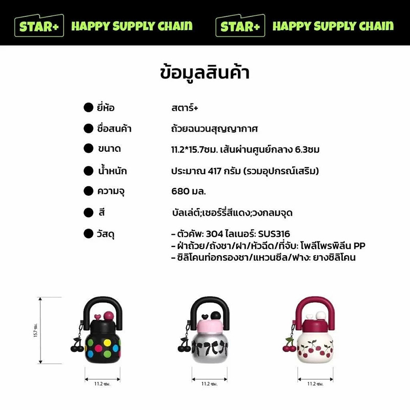 รับผลิตแก้ว แก้วเก็บความเย็น Tumbler เชอร์รี่  720ML รับสกรีนโลโก้แก้วเก็บความเย็น รับทำโลโก้ รับสกรีนโลโก้