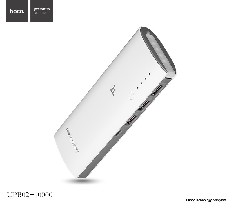 Hoco แบตเตอรี่สำรอง power bank 10000mAh  รุ่น hoco upb02-10000