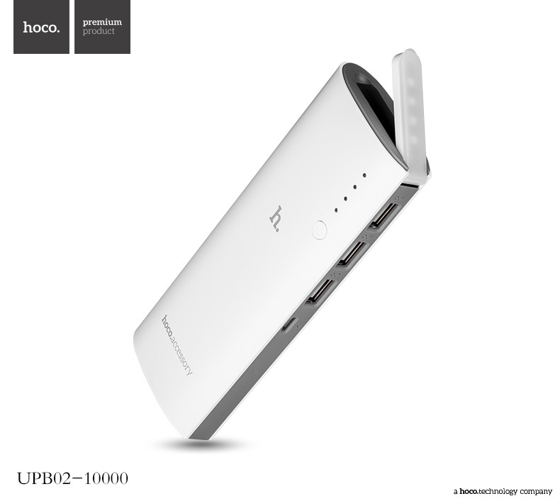 Hoco แบตเตอรี่สำรอง power bank 10000mAh  รุ่น hoco upb02-10000