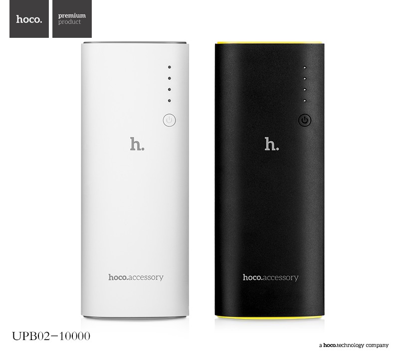 Hoco แบตเตอรี่สำรอง power bank 10000mAh  รุ่น hoco upb02-10000