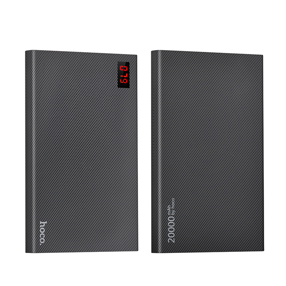 hoco แบตเตอรี่สำรอง power bank 20000 mah รุ่น hoco B17A-20000 CARBON FIBER POWER BANK