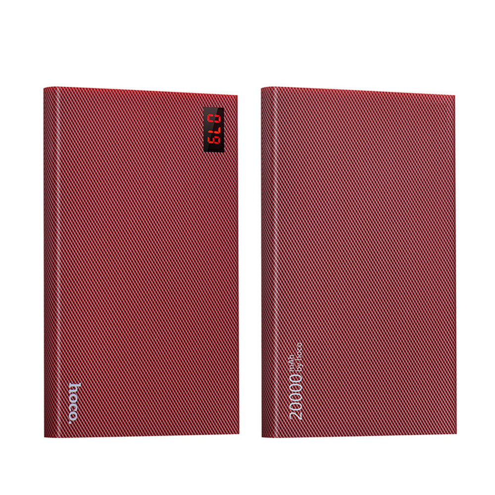 hoco แบตเตอรี่สำรอง power bank 20000 mah รุ่น hoco B17A-20000 CARBON FIBER POWER BANK