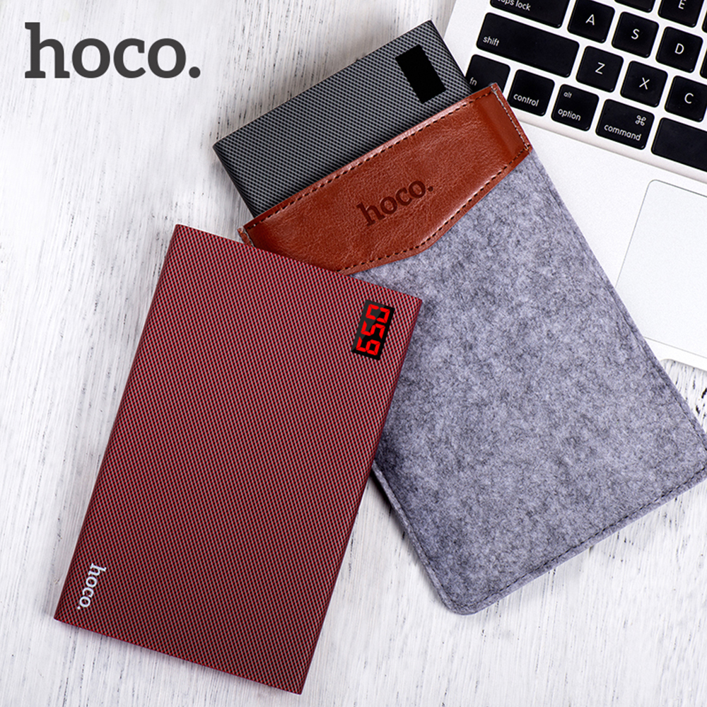 hoco แบตเตอรี่สำรอง power bank 20000 mah รุ่น hoco B17A-20000 CARBON FIBER POWER BANK