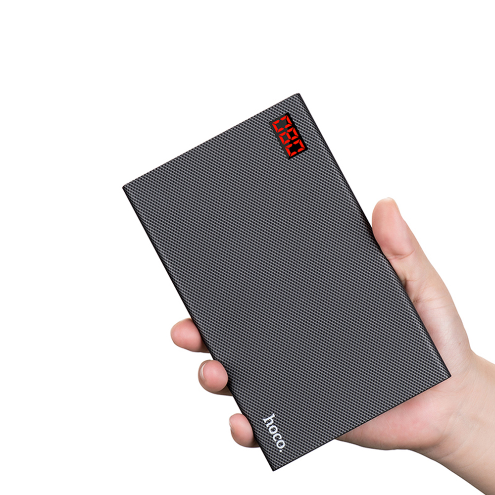hoco แบตเตอรี่สำรอง power bank 20000 mah รุ่น hoco B17A-20000 CARBON FIBER POWER BANK