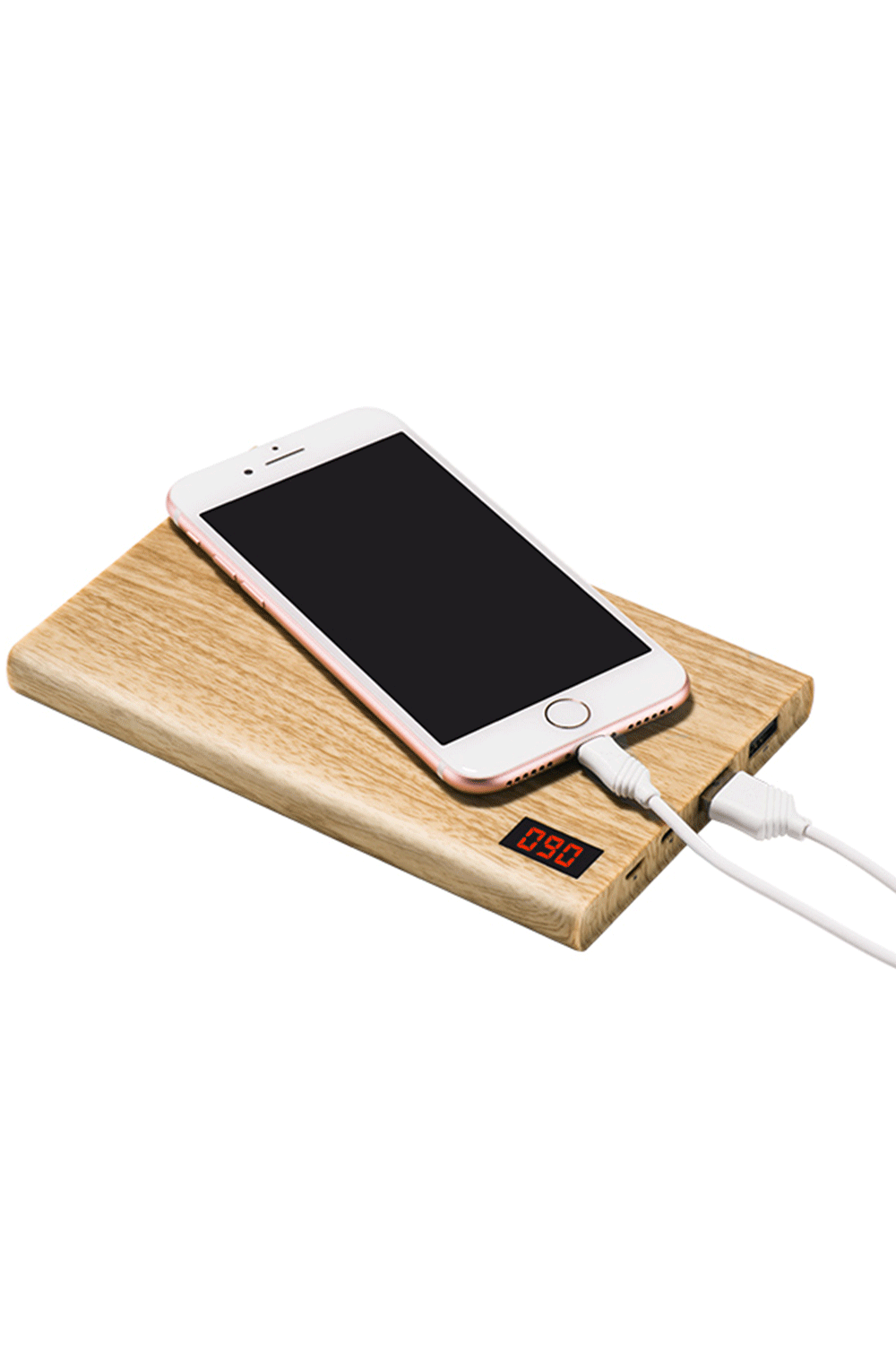 hoco แบตเตอรี่สำรอง power bank 20000 mah รุ่น hoco B17B-20000 WOOD POWER BANK