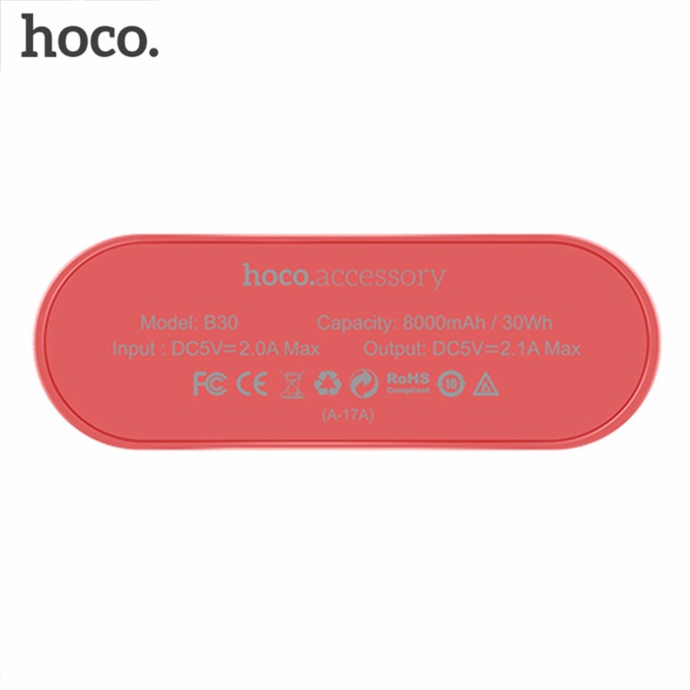 Hoco แบตเตอรี่สำรอง power bank 8000mAh  รุ่น hoco B30