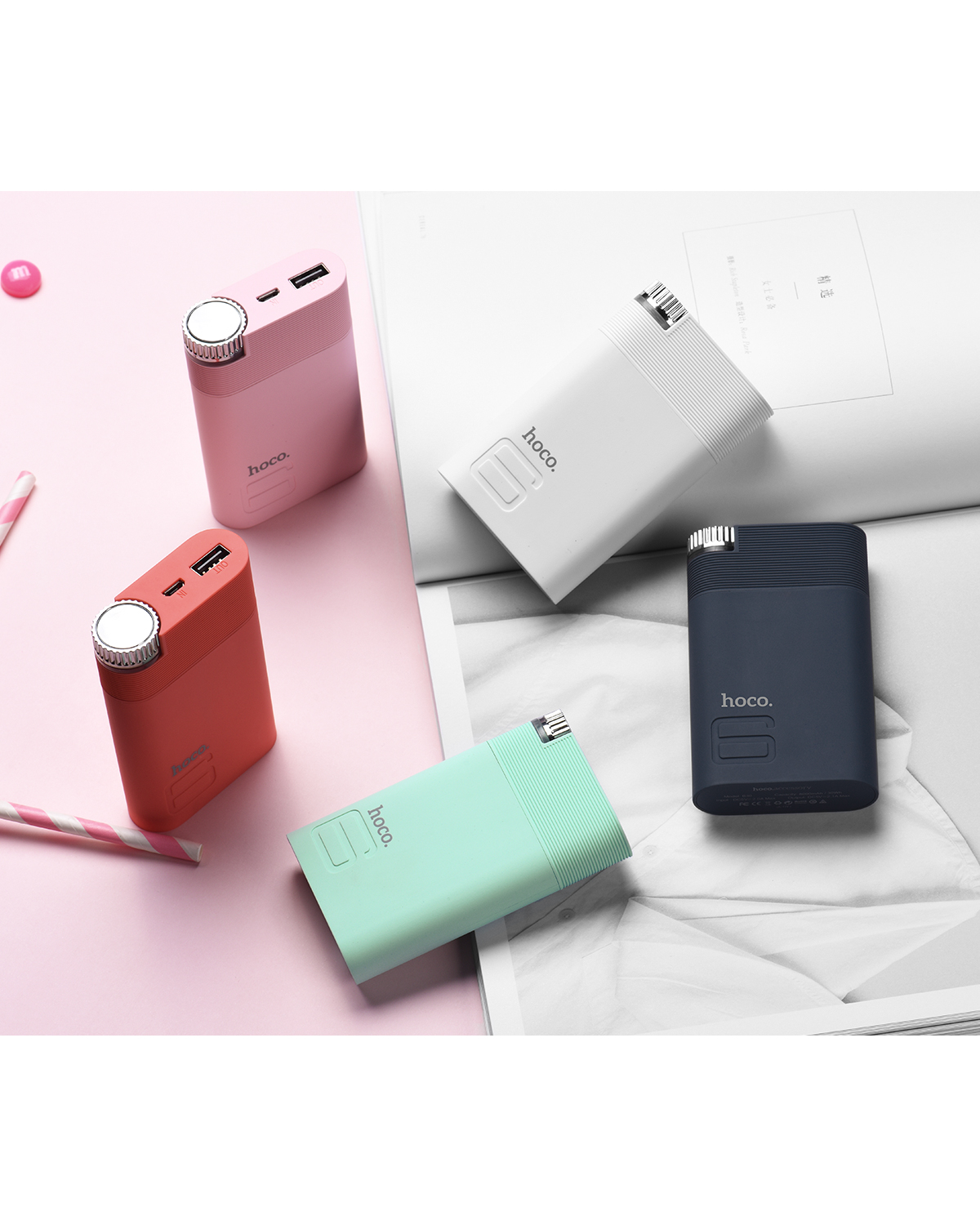 Hoco แบตเตอรี่สำรอง power bank 8000mAh  รุ่น hoco B30