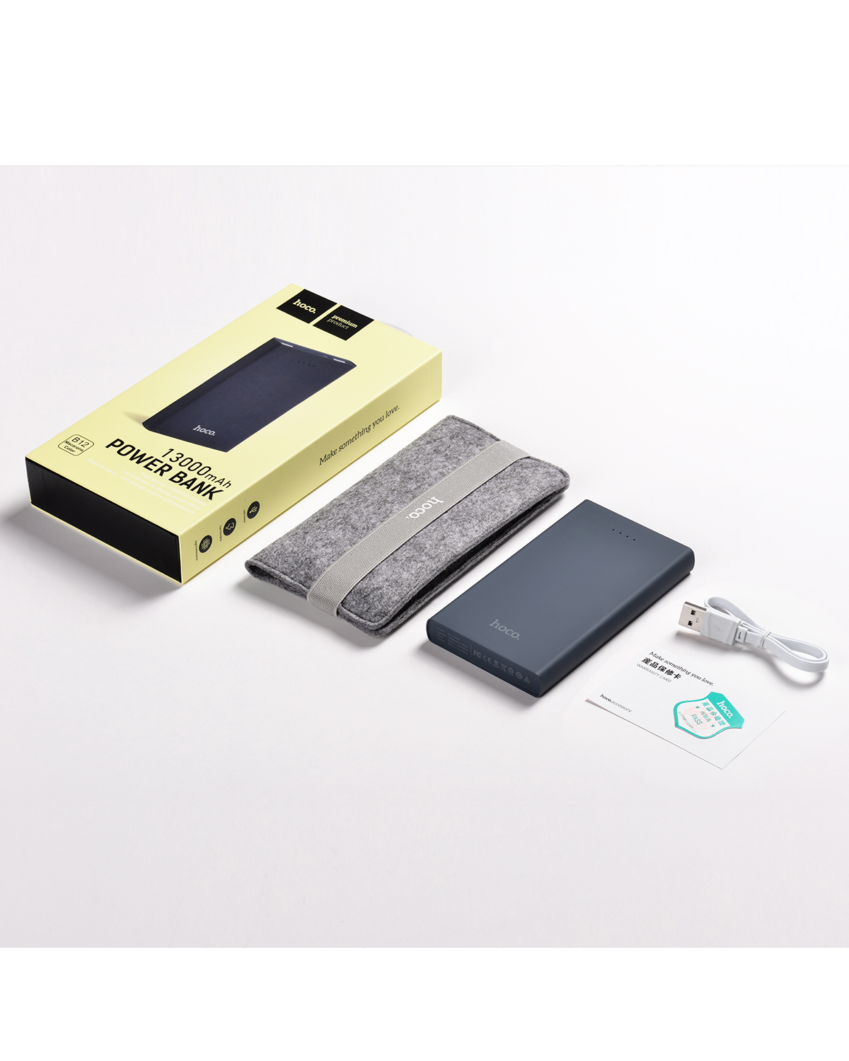 hoco แบตเตอรี่สำรอง power bank13000 mah รุ่น hoco B12-13000 KHAKI POWER BANK