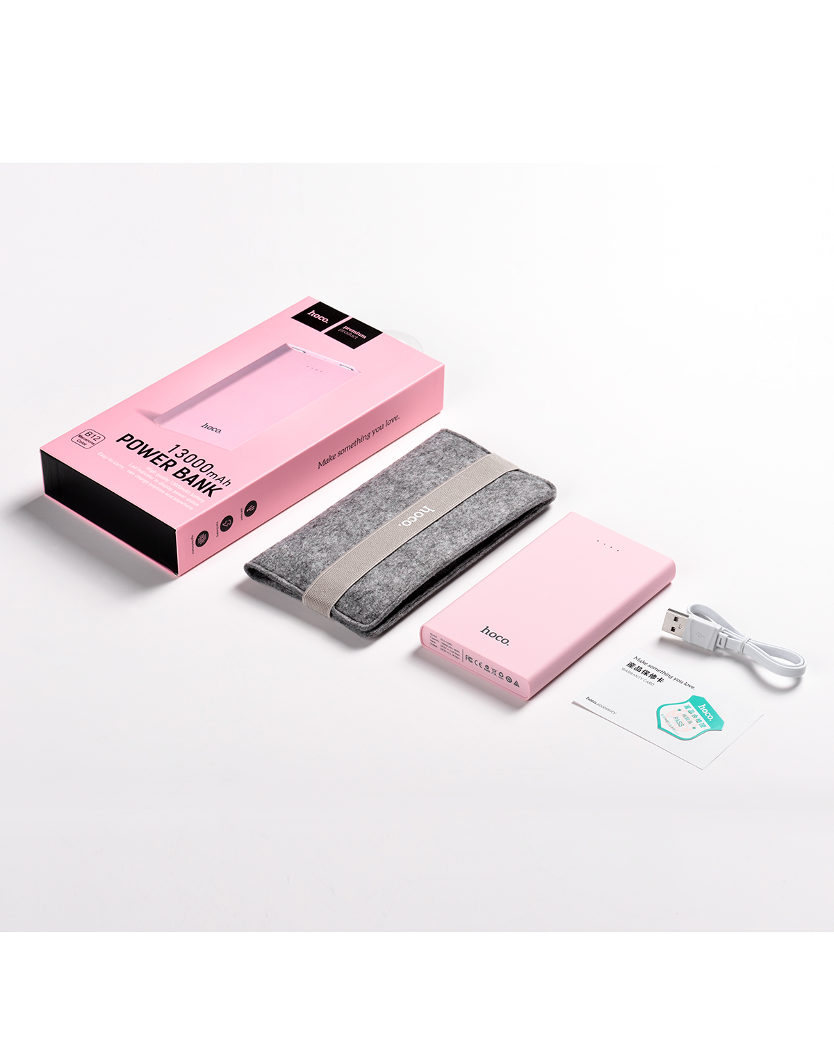 hoco แบตเตอรี่สำรอง power bank13000 mah รุ่น hoco B12-13000 KHAKI POWER BANK