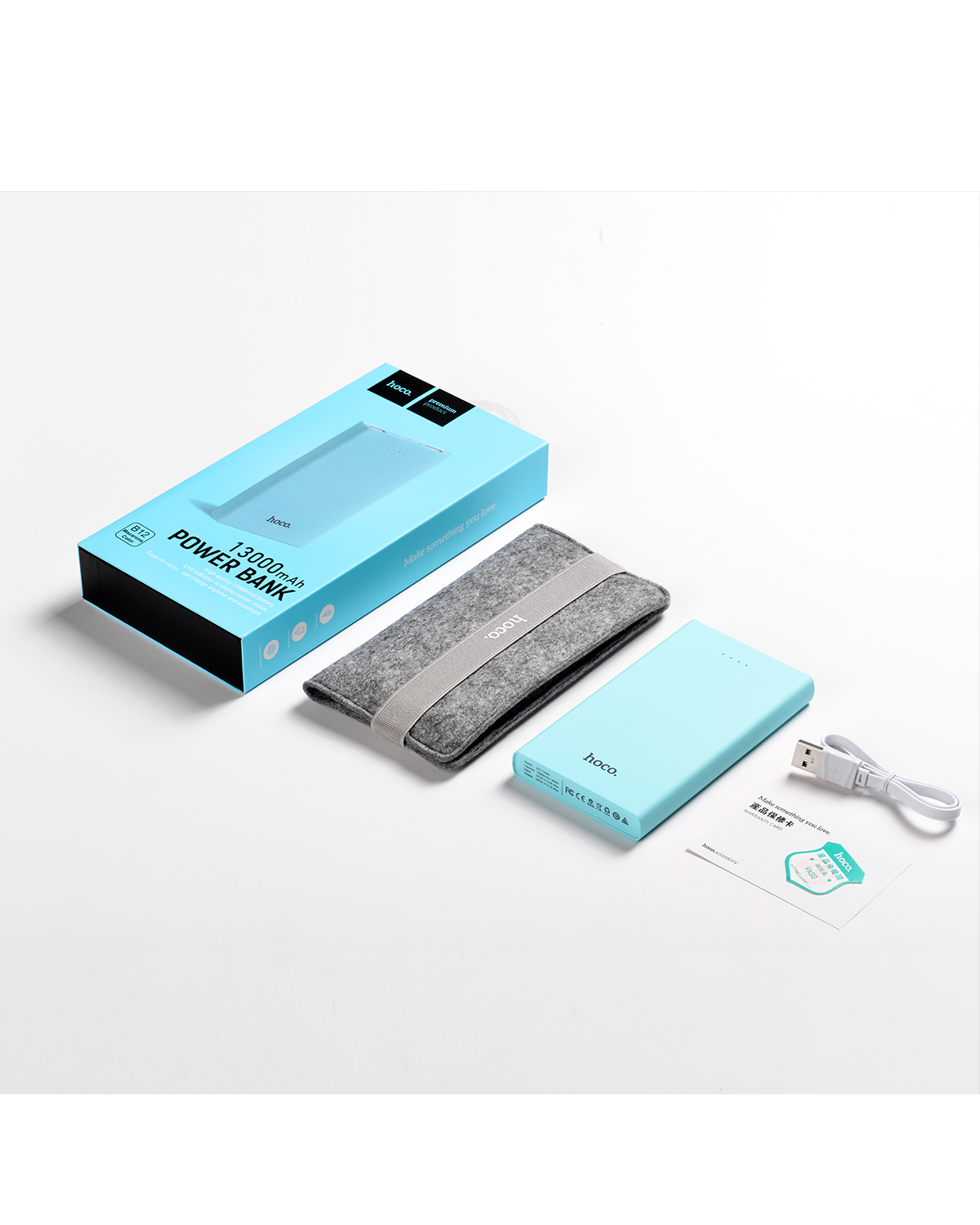 hoco แบตเตอรี่สำรอง power bank13000 mah รุ่น hoco B12-13000 KHAKI POWER BANK