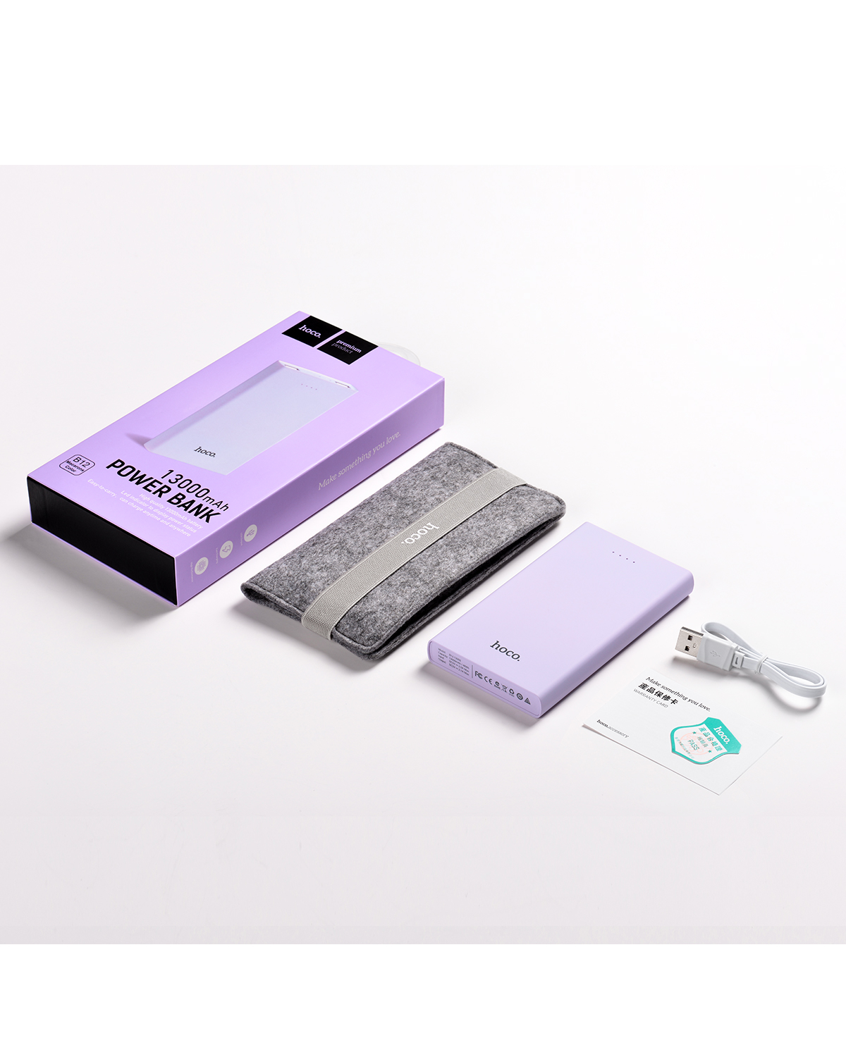 hoco แบตเตอรี่สำรอง power bank13000 mah รุ่น hoco B12-13000 KHAKI POWER BANK