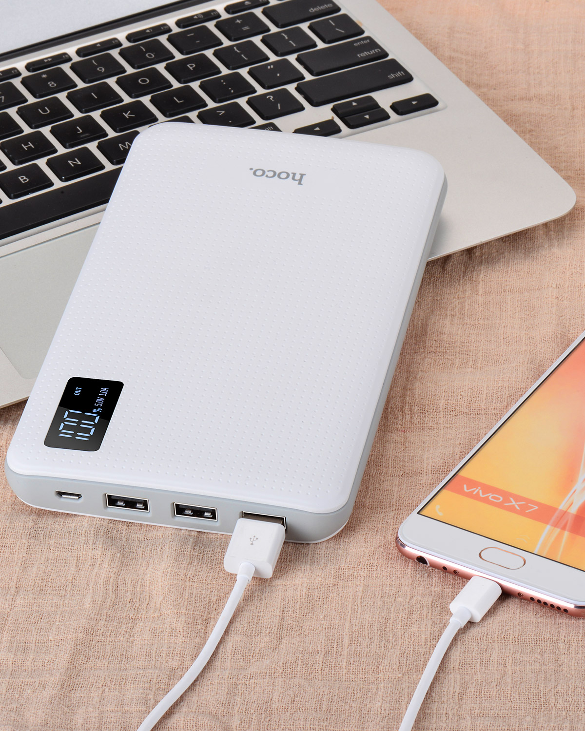 hoco แบตเตอรี่สำรอง power bank 30000mAh  รุ่น hoco B24-30000