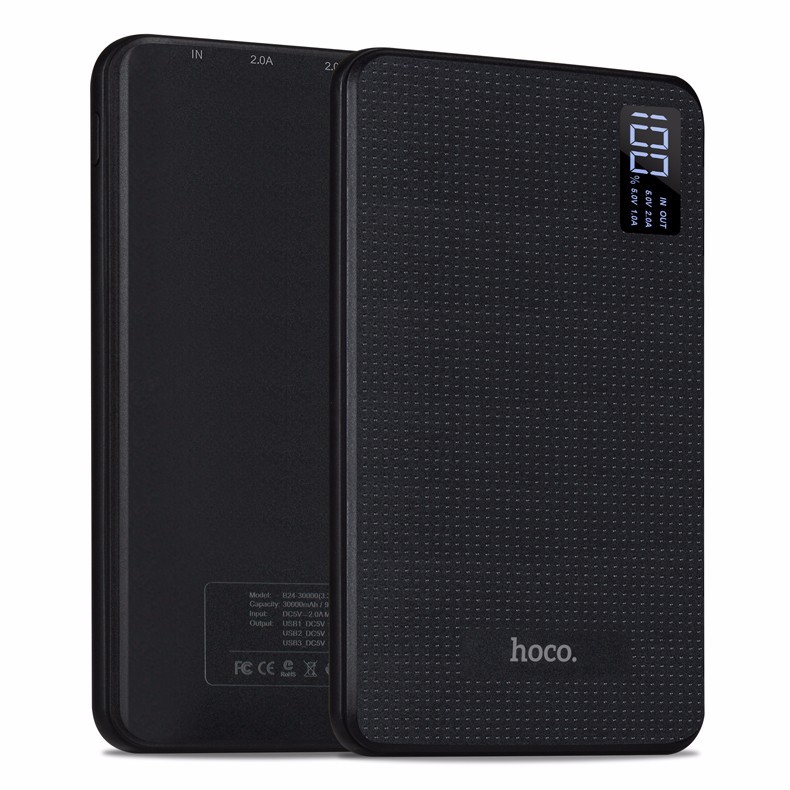 hoco แบตเตอรี่สำรอง power bank 30000mAh  รุ่น hoco B24-30000