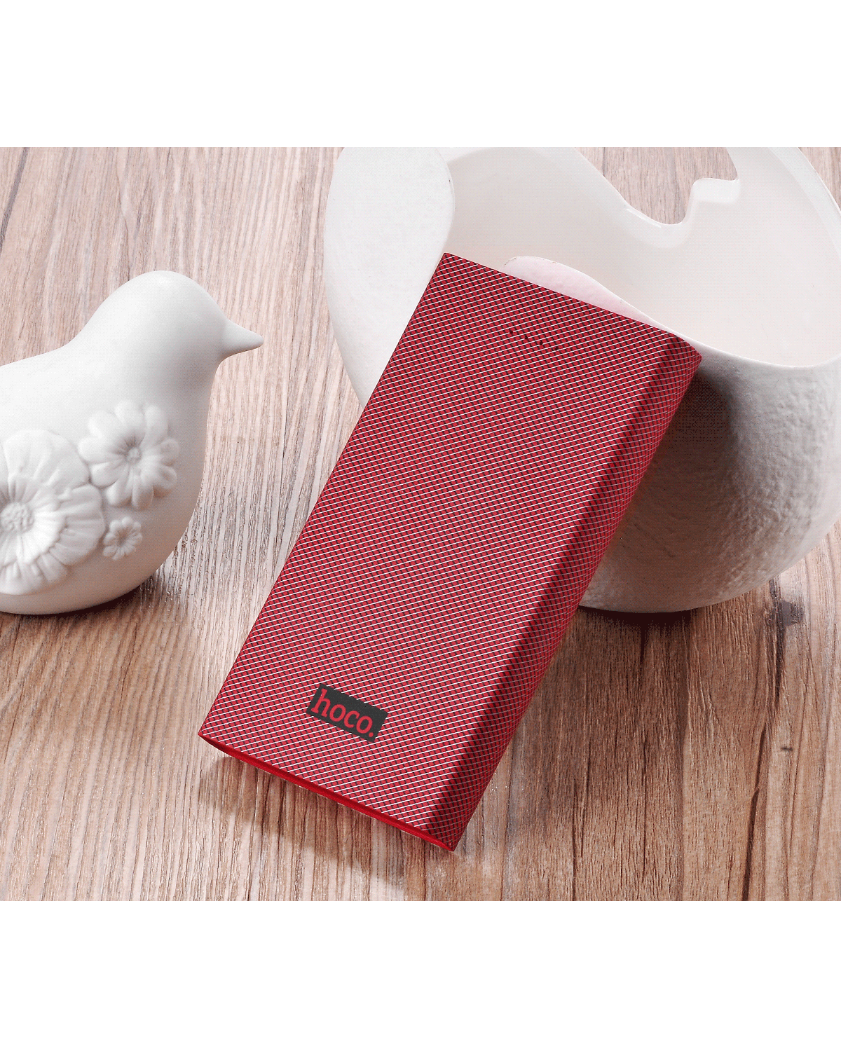 hoco แบตเตอรี่สำรอง power bank13000 mah รุ่น hoco B12-13000 CARBON FIBER POWER BANK