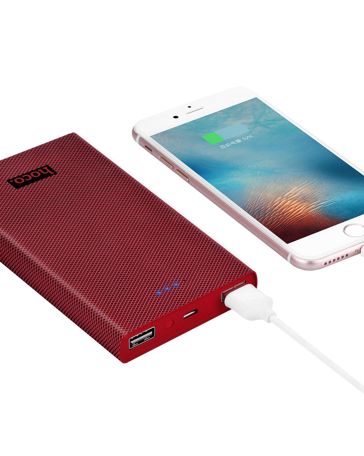 hoco แบตเตอรี่สำรอง power bank13000 mah รุ่น hoco B12-13000 CARBON FIBER POWER BANK