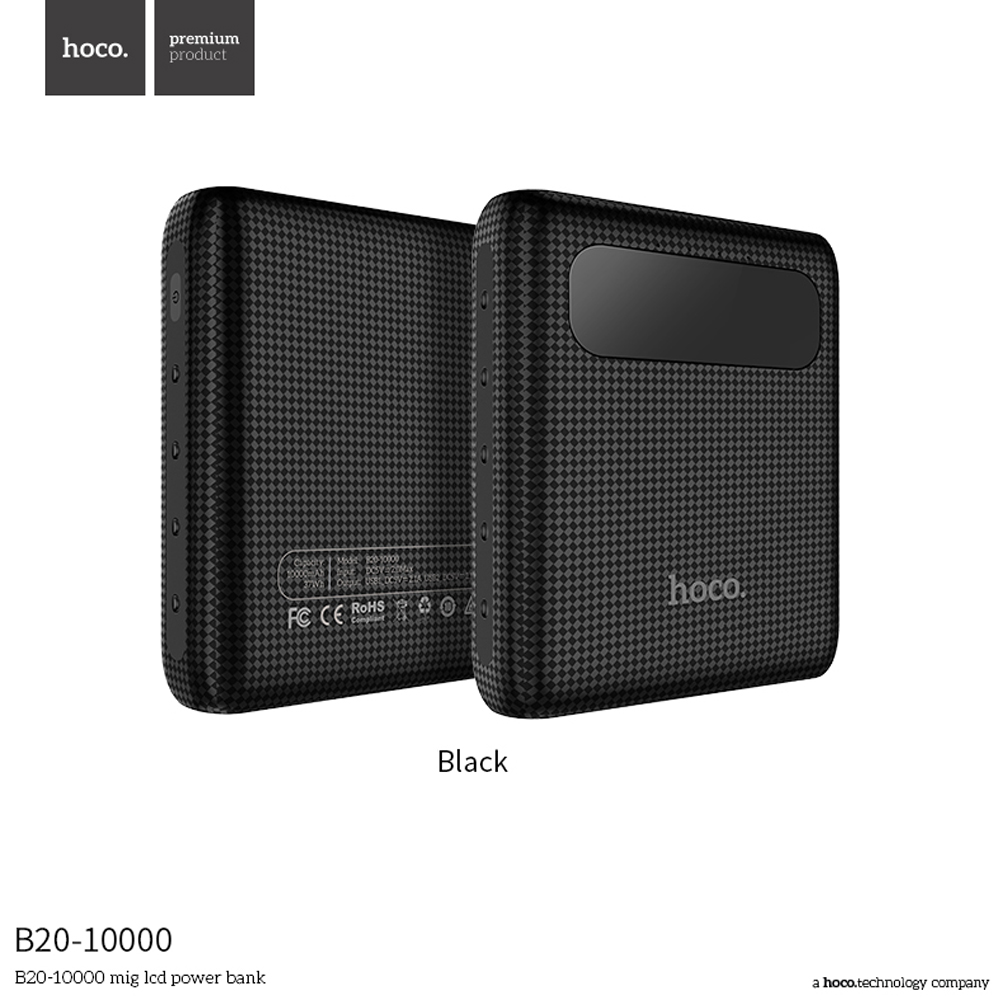 hoco แบตเตอรี่สำรอง power bank 10000 mah รุ่น hoco B20