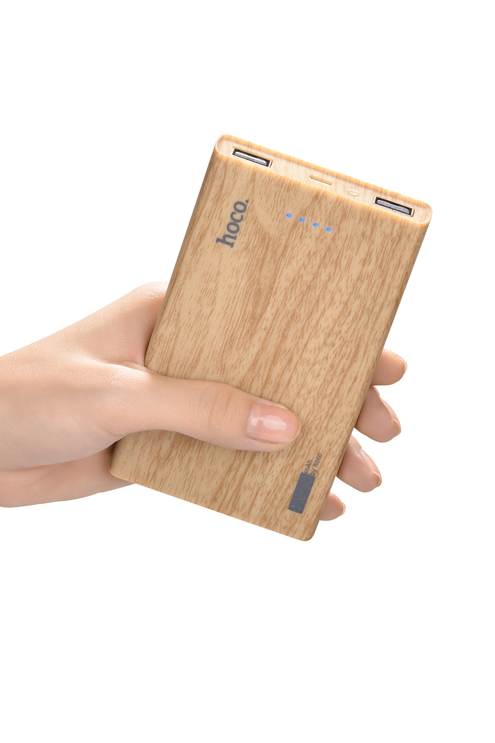 hoco แบตเตอรี่สำรอง power bank13000 mah รุ่น hoco B12B-13000 WOOD GRAIN POWER BANK