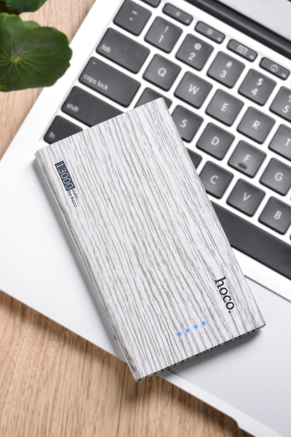 hoco แบตเตอรี่สำรอง power bank13000 mah รุ่น hoco B12B-13000 WOOD GRAIN POWER BANK