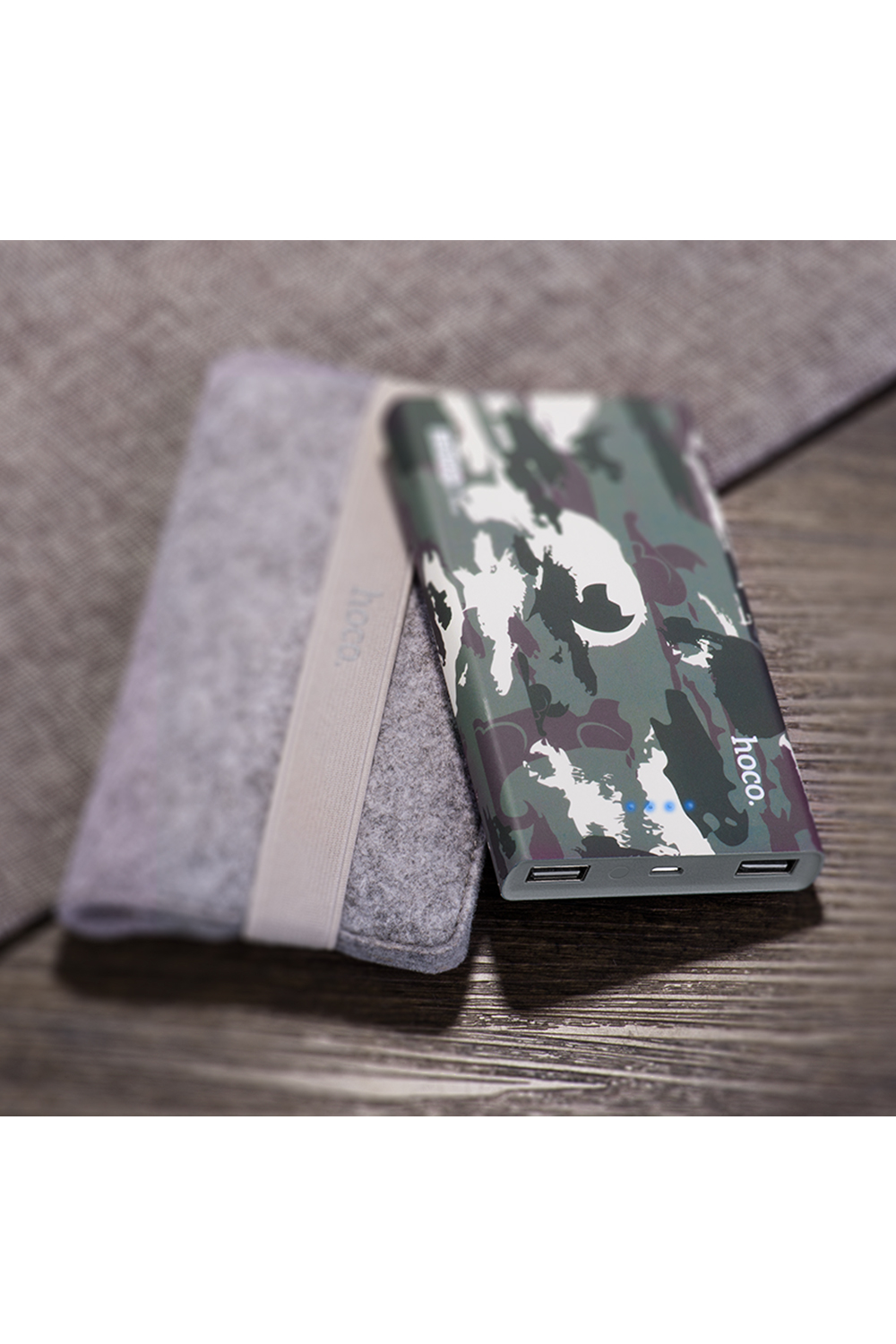 hoco แบตเตอรี่สำรอง power bank13000 mah รุ่น hoco B12C-13000 CAMOUFLAGE POWER BANK