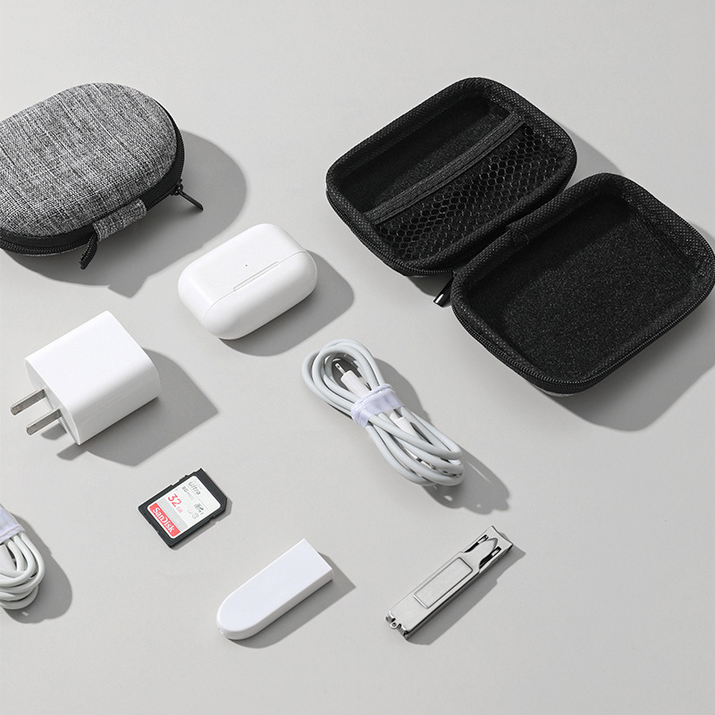 กระเป๋าเก็บหูฟัง กระเป๋าเก็บสายชาร์ต USB กระเป๋าออแกไนเซอร์สำหรับจัดเก็บหูฟัง