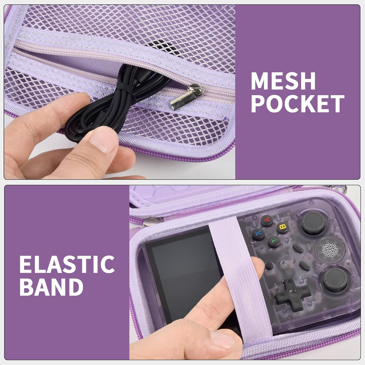 รับผลิตกระเป๋าสีม่วง ใส่เกมส์ กระเป๋ากล้อง กระเป๋าลำโพง งานพรีเมี่ยม สกรีนโลโก้ กระเป๋าออแกไนเซอร์สำหรับจัดเก็บหูฟัง