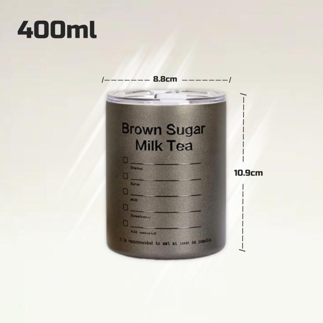 coffee mug stainless steel แก้วกาแฟสแตนเลส 400ml แก้วกาแฟ แก้วน้ำเก็บอุณหภูมิ 
