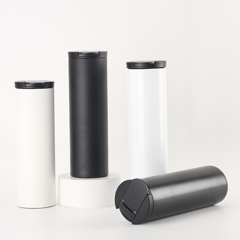 กระบอกน้ำ แก้วเก็บความร้อน-เย็น สแตนเลส 304 ความจุ 500ml-520ml