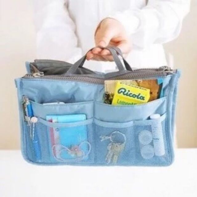 กระเป๋าจัดระเบียบBag in Bag 13 ช่อง กระเป๋าถือ กระเป๋าสะพายข้าง กระเป๋ากันน้ำ กระเป๋าแยกช่อ
