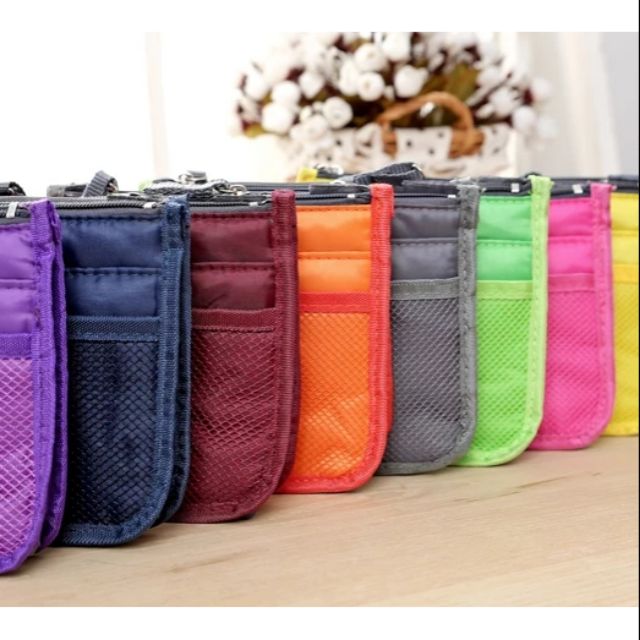 กระเป๋าจัดระเบียบBag in Bag 13 ช่อง กระเป๋าถือ กระเป๋าสะพายข้าง กระเป๋ากันน้ำ กระเป๋าแยกช่อ