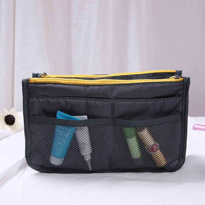 กระเป๋าจัดระเบียบBag in Bag 13 ช่อง กระเป๋าถือ กระเป๋าสะพายข้าง กระเป๋ากันน้ำ กระเป๋าแยกช่อ