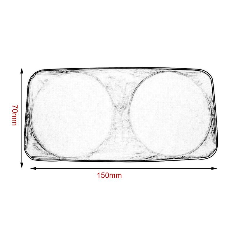  ม่านบังแดดกัน UV รถยนต์ แผ่นบังแดดในรถยนต์แบบพับเก็บได้