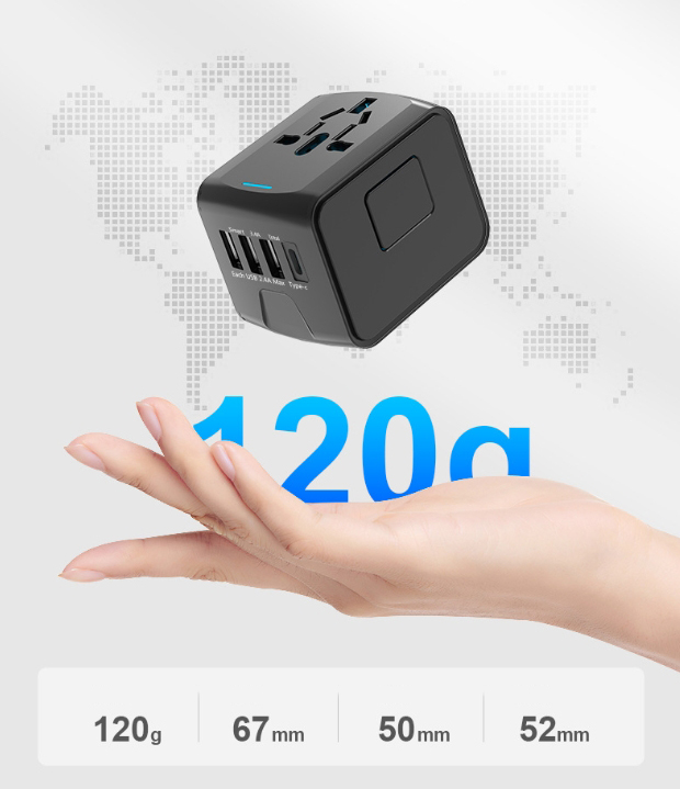 Travel Adaptep ปลั๊กใช้งานได้มากกว่า150 ประเทศ USB type-C