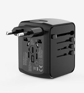 Travel Adaptep ปลั๊กใช้งานได้มากกว่า150 ประเทศ USB type-C