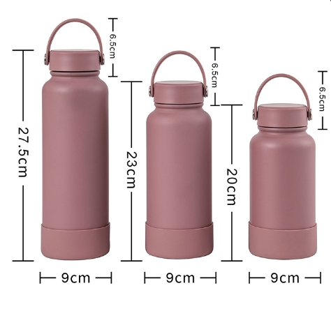 กระบอกน้ำ แก้วเก็บความร้อน-เย็น สแตนเลส 304 ความจุ 650ml
