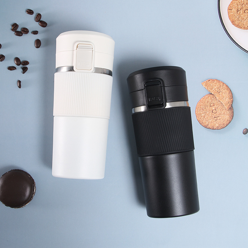 รับสกรีนโลโก้แก้วน้ำ แก้วมีฝาปิด 300-500ml แก้วเก็บความร้อน-เย็น สแตนเลส 304