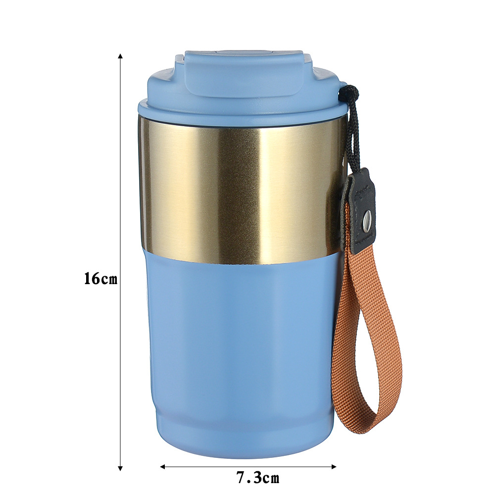 รับสกรีนโลโก้แก้วน้ำ แก้วมีฝาปิด 300-500ml แก้วเก็บความร้อน-เย็น สแตนเลส 304