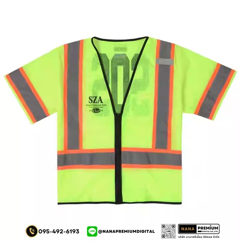รับผลิตเสื้อสะท้อนแสง รับสกรีนโลโก้เสื้อนิรภัย ขายส่งเสื้อคนงาน ขายส่งเสื้อสะท้อนแสง โรงงานผลิตเสื้อสะท้อนแสง สกรีนโลโก้บริษัท