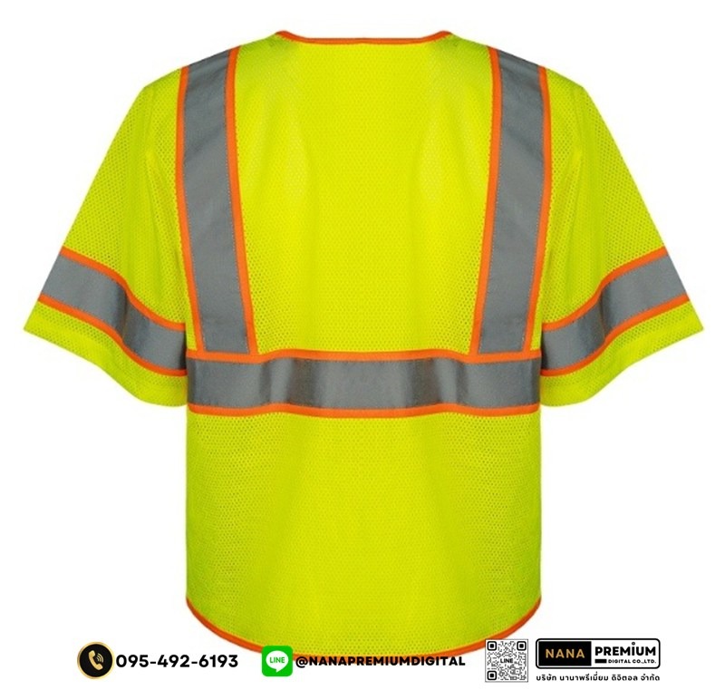 รับผลิตเสื้อสะท้อนแสง รับสกรีนโลโก้เสื้อนิรภัย ขายส่งเสื้อคนงาน ขายส่งเสื้อสะท้อนแสง โรงงานผลิตเสื้อสะท้อนแสง สกรีนโลโก้บริษัท