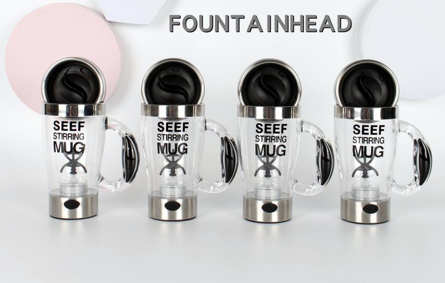 coffee mug แก้วกาแฟ แก้วมัค mug แก้วปั่นอัตโนมัติ 450ML