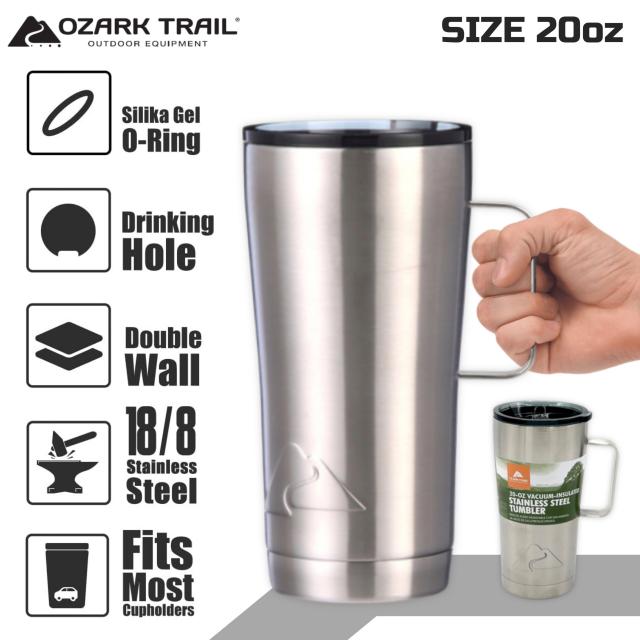 แก้วน้ำสแตนเลส หูจับเก็บอุหภูมิ 20oz tumbler handle