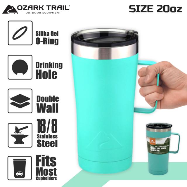 แก้วน้ำสแตนเลส หูจับเก็บอุหภูมิ 20oz tumbler handle