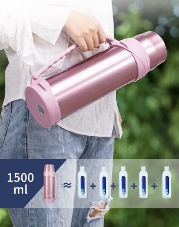 กระบอกน้ำเก็บอุหภูมิความร้อนและเย็น 1200ML/1500ML