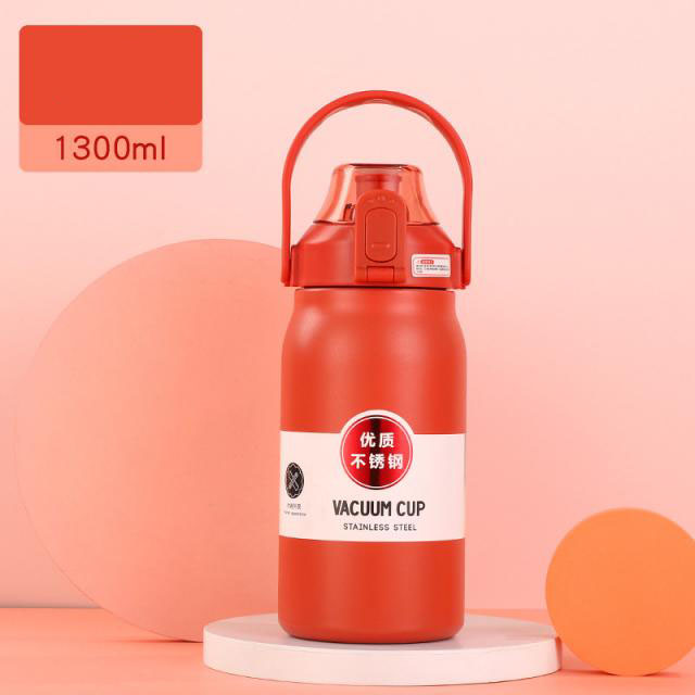 กระบอกน้ำหูหิ้วสแตนเลสพกพา stainless steel  1400ML