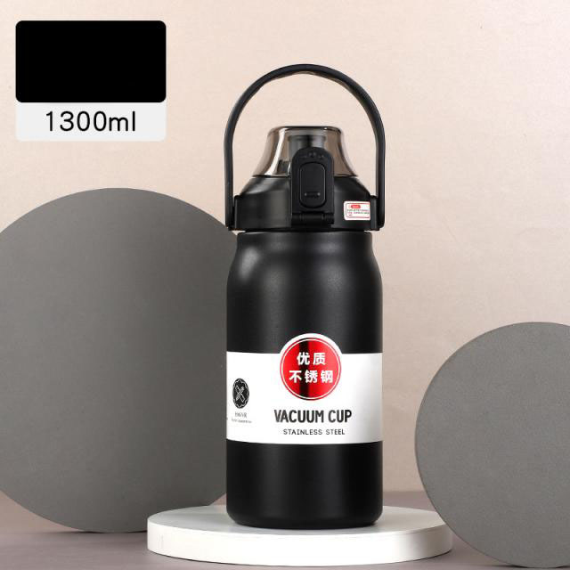 กระบอกน้ำหูหิ้วสแตนเลสพกพา stainless steel  1400ML