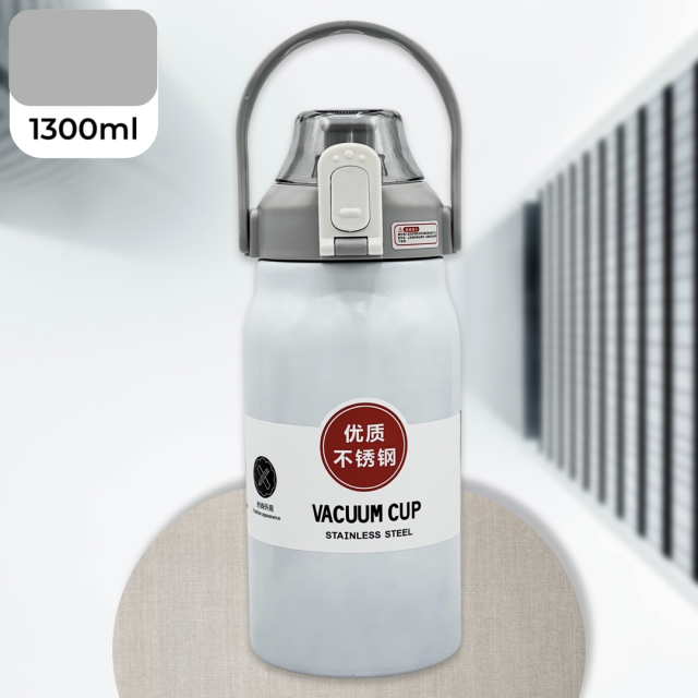 กระบอกน้ำหูหิ้วสแตนเลสพกพา stainless steel  1400ML