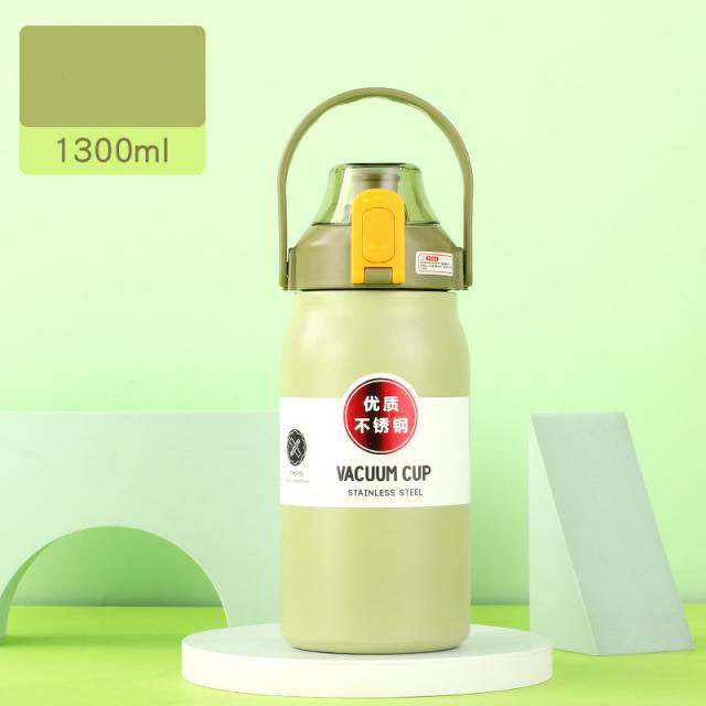 กระบอกน้ำหูหิ้วสแตนเลสพกพา stainless steel  1400ML