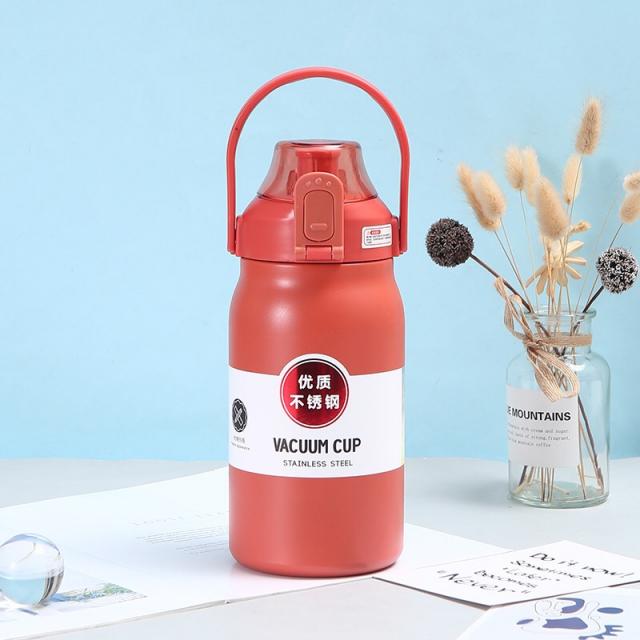 กระบอกน้ำหูหิ้วสแตนเลสพกพา stainless steel  1400ML