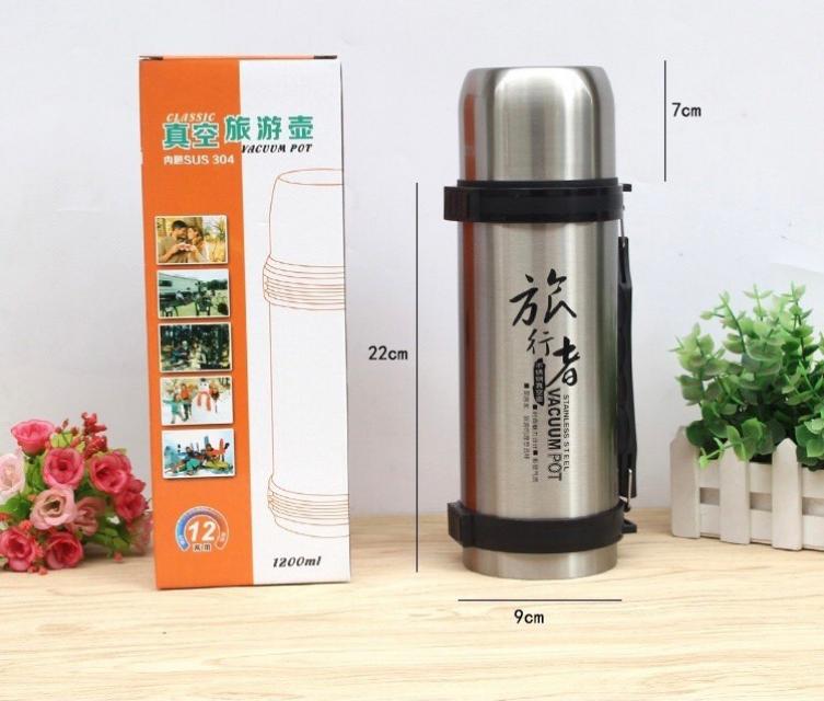 แก้วน้ำ กระบอกน้ำสแตนเลสพกพา 1200ml