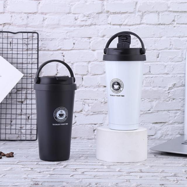 coffee mug แก้วกาแฟสแตนเลสฝาหูหิ้ว 500ML